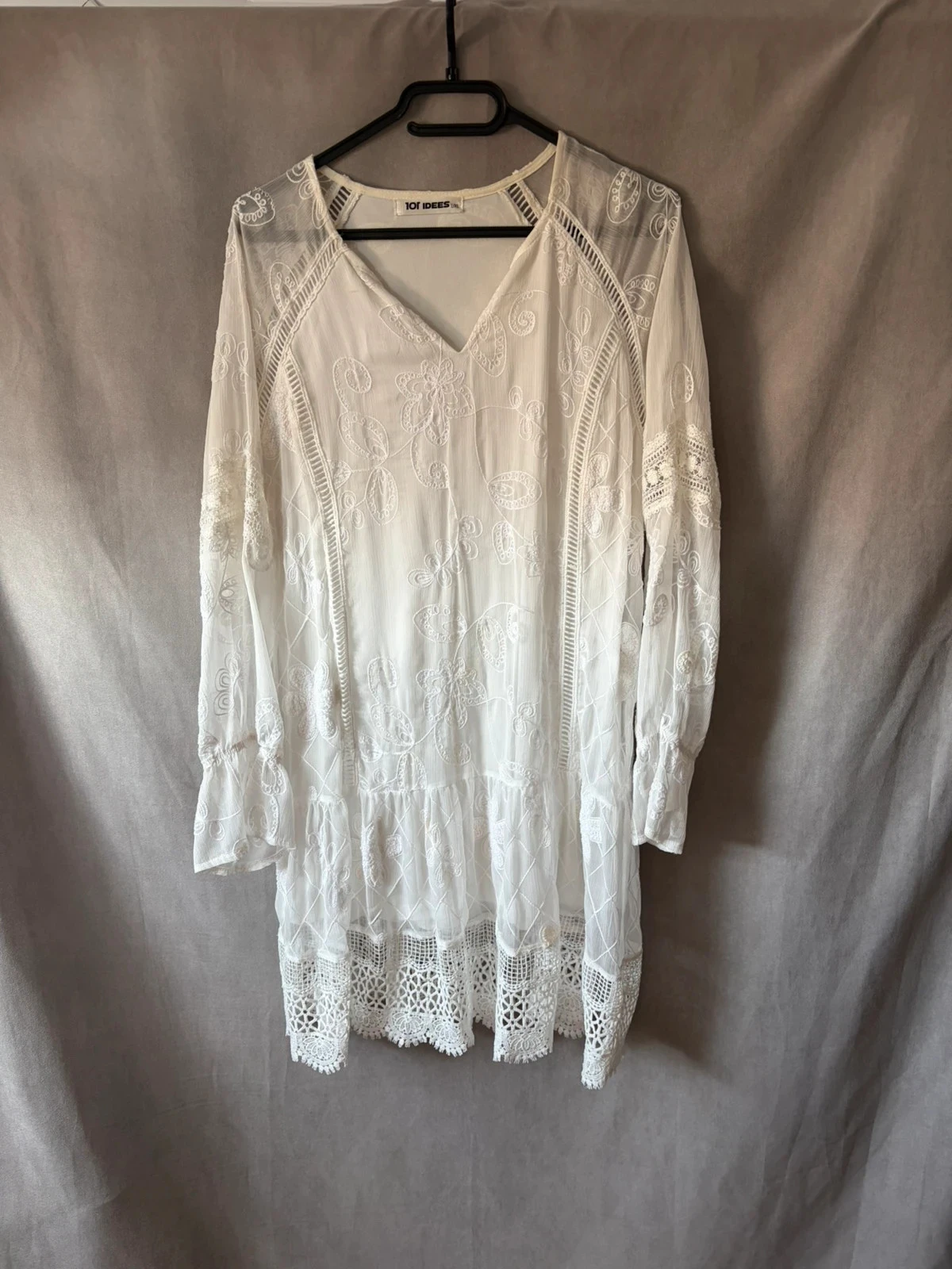 Robe blanche 101idees taille l/xl